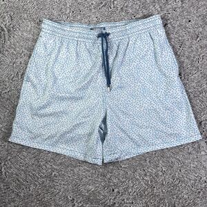 Capelle Swim Shorts Mens XL Blue Animal Print Fishing Beach Lined Summer Beach